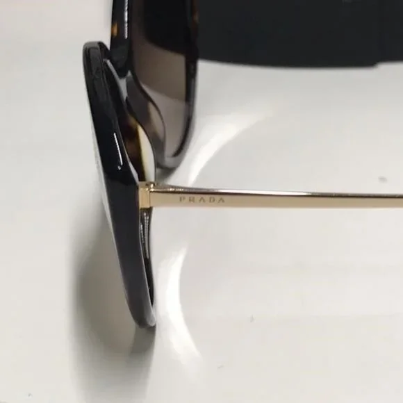 ✨ New Authentic Prada SPR 18X 2AU-4P0 Women’s Sunglasses – Havana with Silver Mi